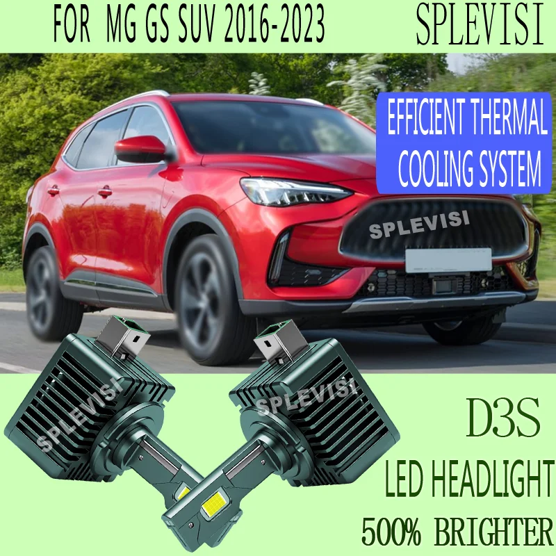 2PCS Efficient cooling system Easy Install D3S Car Headlight Bulbs LED For MG GS SUV 2016 2017 2018 2019 2020 2021 2022 2023