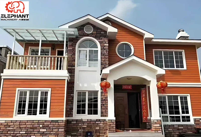 Modern Light Steel Frame Prefabricated House Kit 2-Storey Container Villa Luxury Galvanized Light Gauge Steel Structure Home