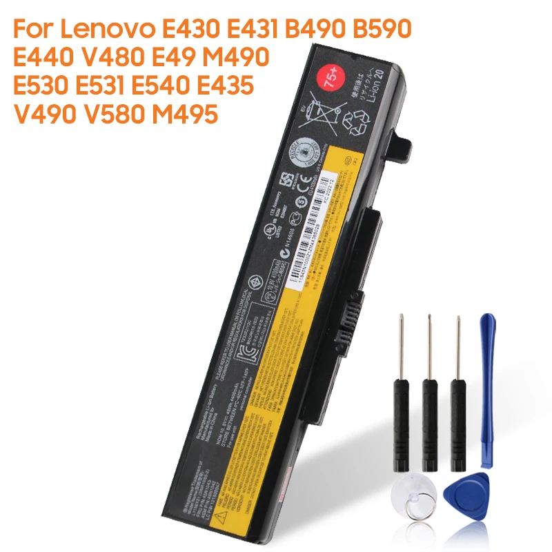 

Новый 6-элементный сменный аккумулятор E430 для Lenovo E431 B490 B590 E440 V480 E49 V490 V580 M495 M490 E530 E531 E540 E435 48WH