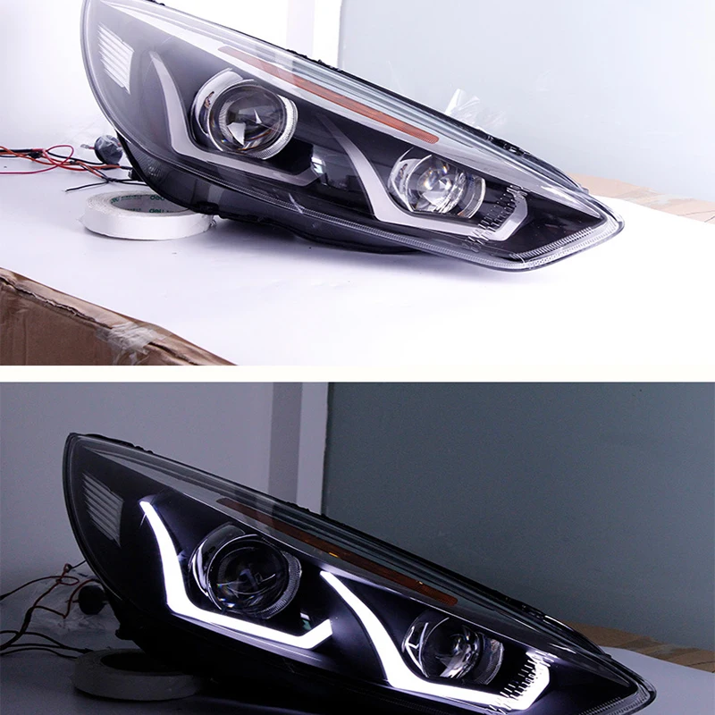 LED Front Headlights For Ford Focus 2015-2018 Running Lamp Rear Tail Light Automobile Accessories