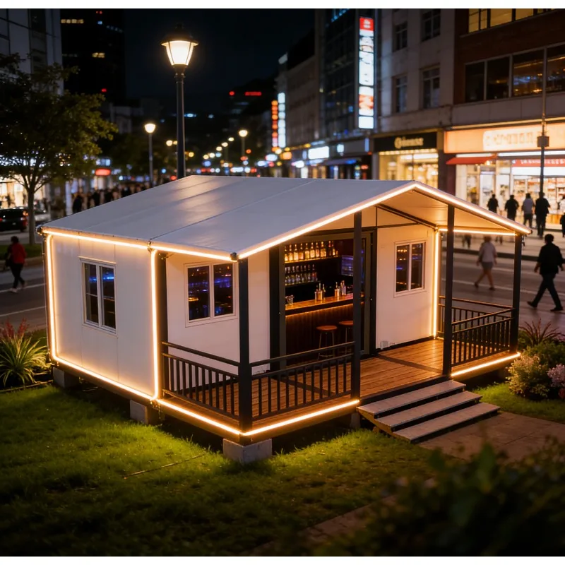 Custom-made Cost-effective Folding Container Houses Suitable for Residential Commercial Office Use