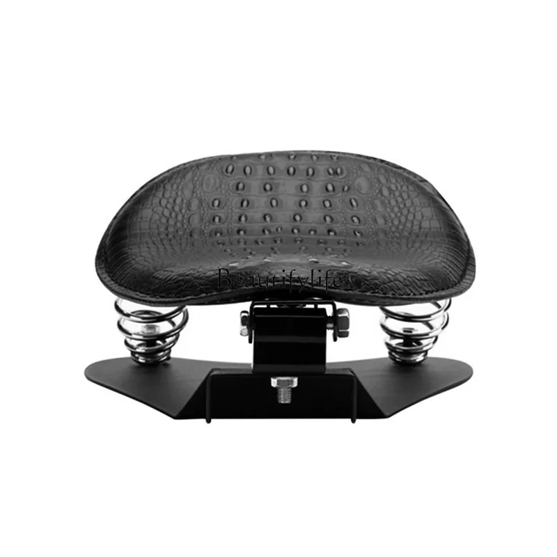 Motorcycle accessories, modified chopper bobber retro spring leather seat bag seat cushion