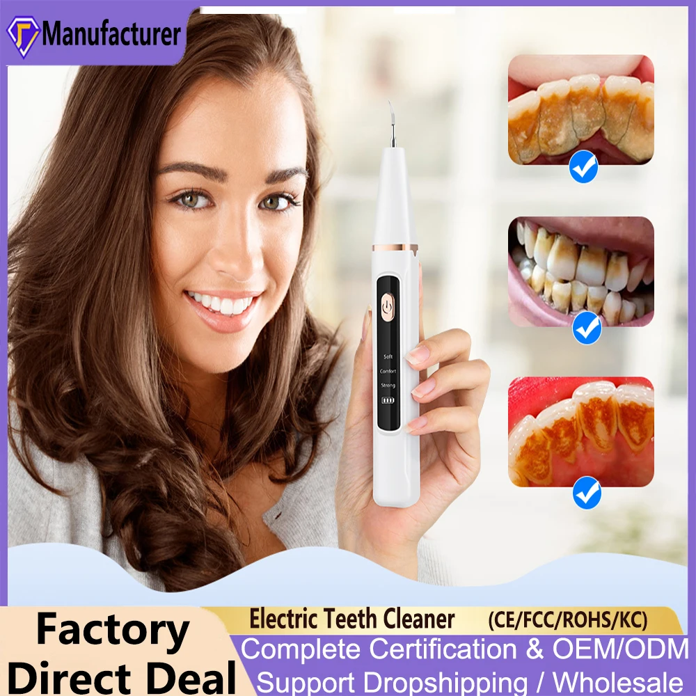 Oral Care Fresh Breath Remove Tartars Stains Whitening Electric Teeth Cleaner Oral Irrigator Electric Teeth Cleaner