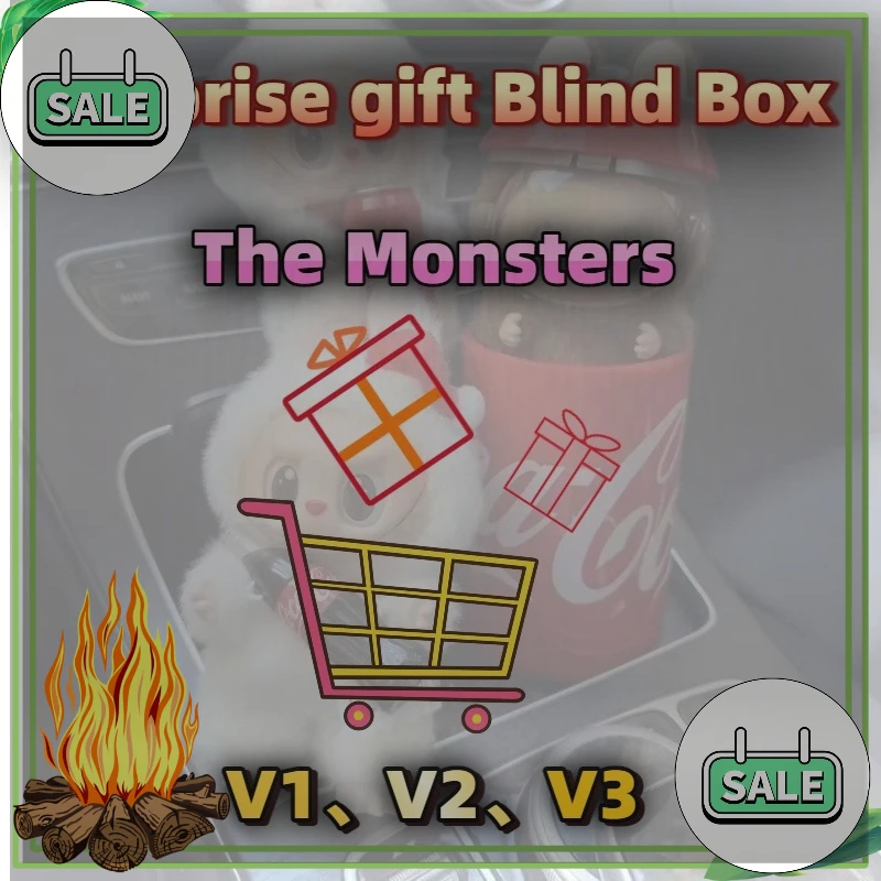 

Mysterious blind box plush toy series glue-elastic doll box hanging decoration keychain gift