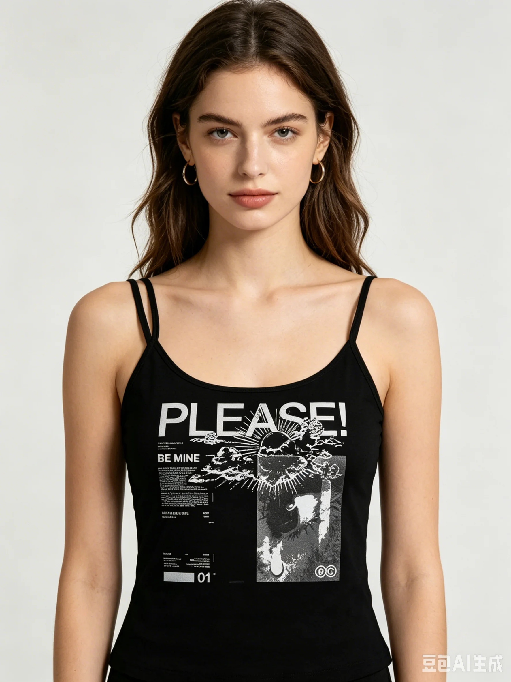 Women's Polyester Abstract Graphic Halter Tank Top Slim Fit Y2K Streetwear Sexy Summer Top Graphic T Shirts Women Clothing