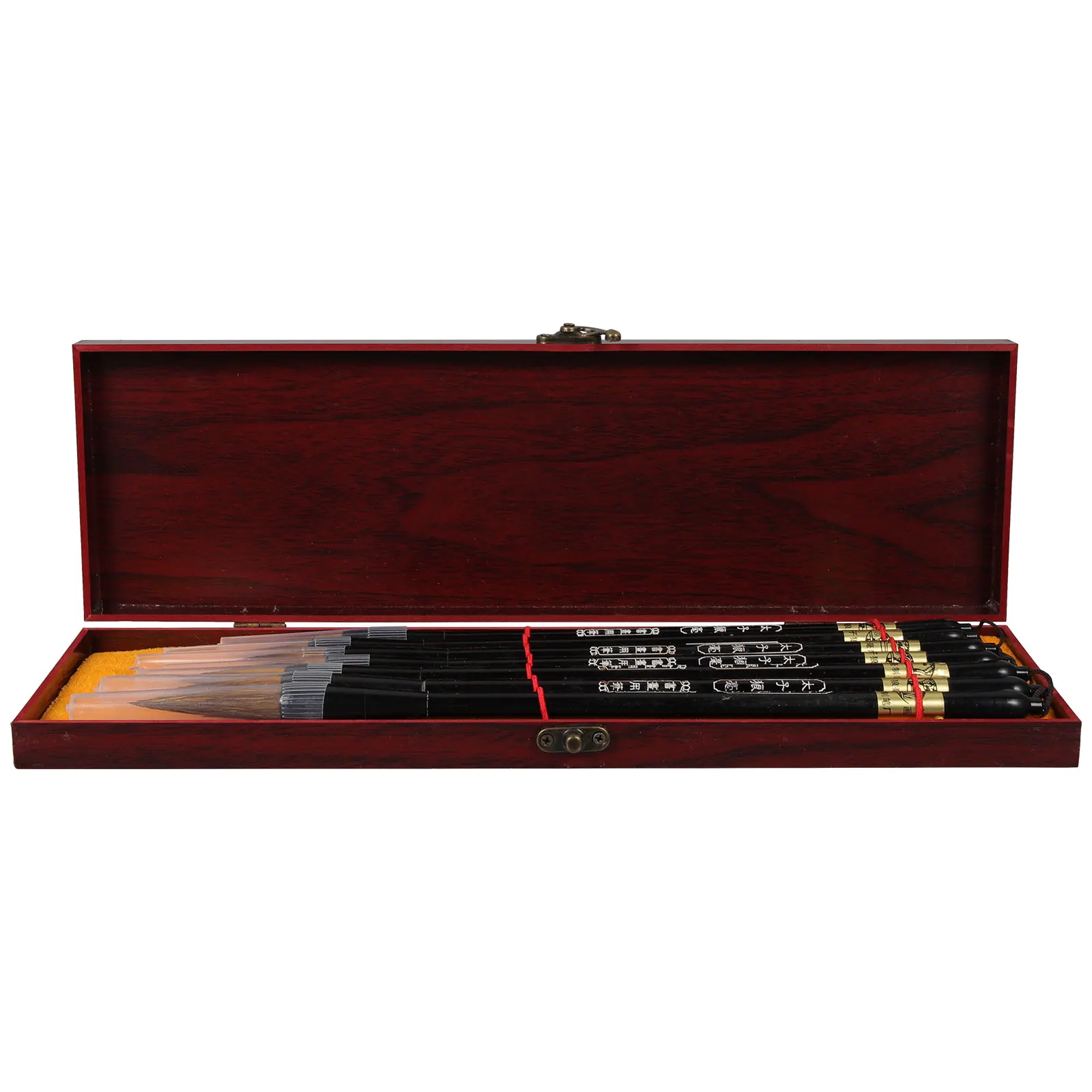 1 conjunto de pincéis de caligrafia de cabelo de lobo, design ergonômico, adequado para desenho de linha, pintura, escrita, escola, viagem, uso doméstico