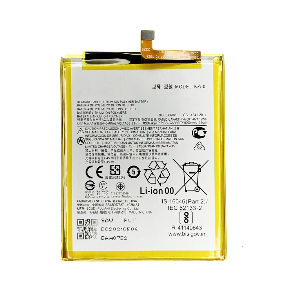 100% Original Genuine KZ50 Battery For Motorola Moto G8 Power XT2041 5000mAh Repalcement Mobile Phone High Quality Batteria