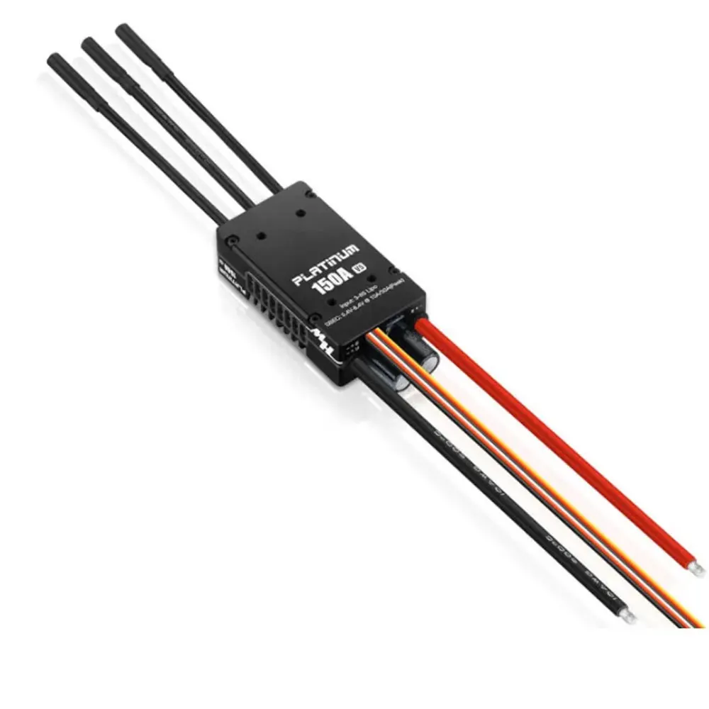 Hobbywing Platinum 150A V5.1 18A V5 F3P ESC Geschwindigkeitsregler mit schaltbarem BEC-Ausgang für RC-Helikopter und Flugzeuge – Detail 21