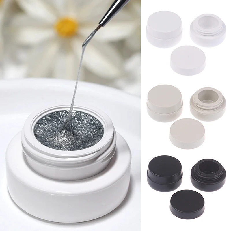 2-2.5 ml Vermijden Licht Nagel Kloppen Gel Pot Nagellak Houder Case Verpakking Manicure UV Lijm organizer Draagbare Plastic