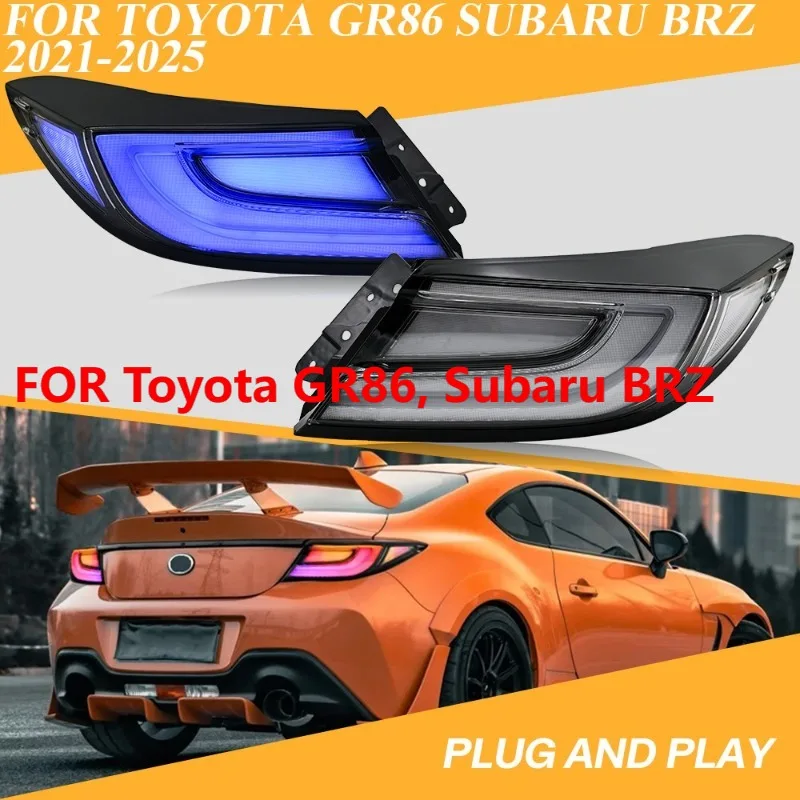 

Clear RGB LED Tail Lights For Toyota GR86 and Subaru BRZ 2021-2025