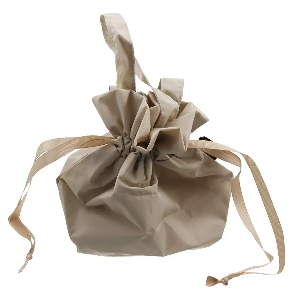 

Милая однотонная сумка на шнурке для хранения, портативная холщовая сумка-ведро, большая вместительная водонепроницаемая тканевая сумка для путешествий