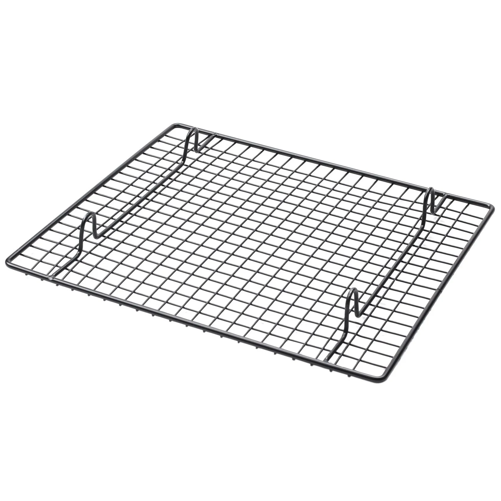 

1 Pcs Non-Stick Cake Cooling Rack Baking Rack & 6 Pcs Long Handled Wooden Spoons Wood Tea Coffee Spoon-B09B