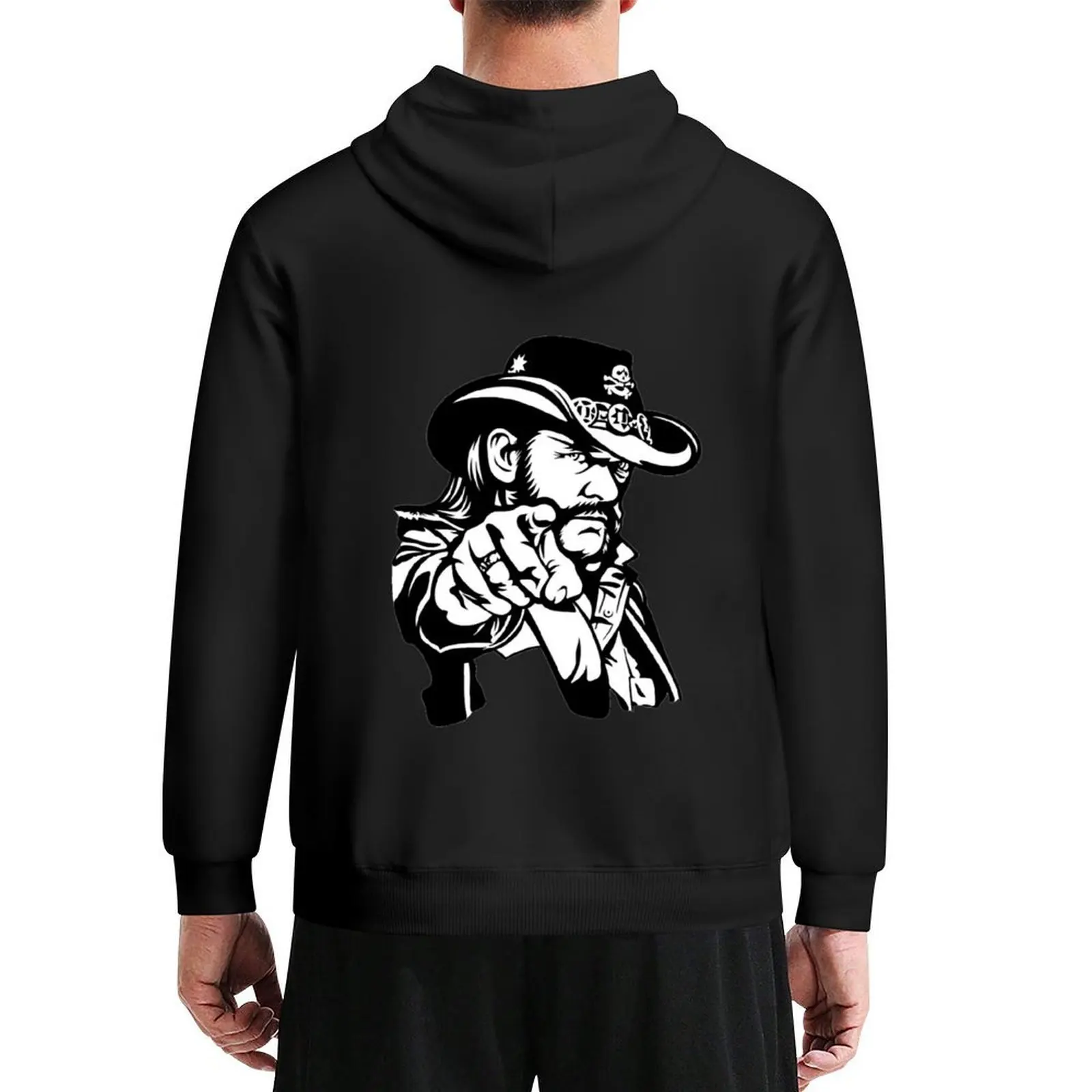 

blackwhitereddesign rock band vocals bass lemmy Hoodie men's clothes clothes for men men's hoodies