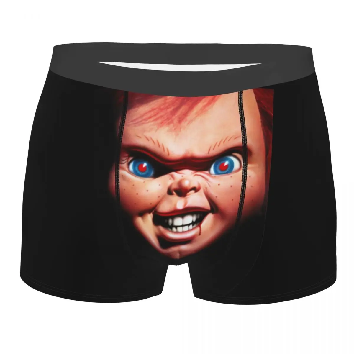 Chucky Horror Movie Men\'s Underwear Halloween Doll Mistery Boxer Shorts Panties Sexy Breathable Underpants for Male