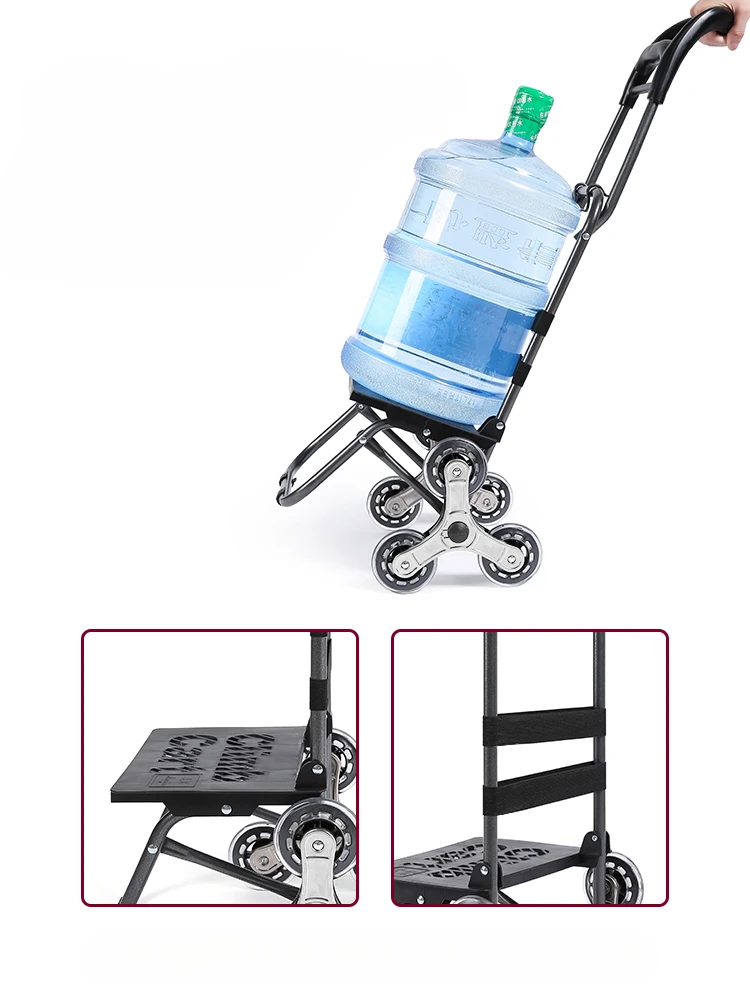 Household portable foldable shopping cart, shopping cart, small cart, trailer, trolley, stair climbing hand cart, luggage cart