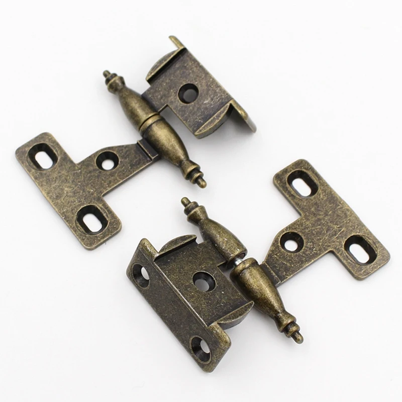 

Classic Retro 4Pairs Solid Zinc Alloy Thicken Furniture Hinges Cupboard Wardrobe Cabinet Door Hinges Detachable Screen Hinges