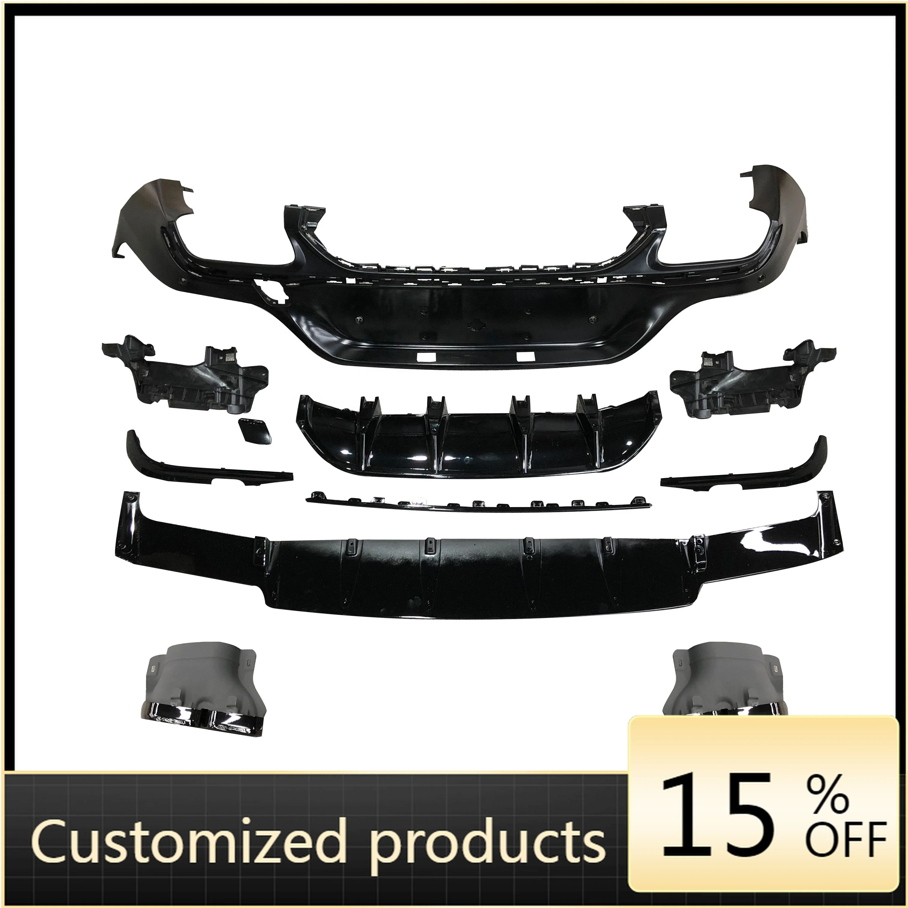 

Высокое качество и надежность 2020 GLC Coupe Type Модифицированная выхлопная труба диффузора GLC63s для Benz Glc