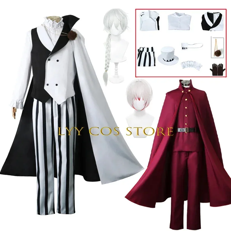 ❤Special Offer Nikolai Gogol Cosplay Anime 4th Bungou Stray Dogs Costume Uniform Suit Cloak Halloween Saigiku Jono Cosplay Ou★❤★
