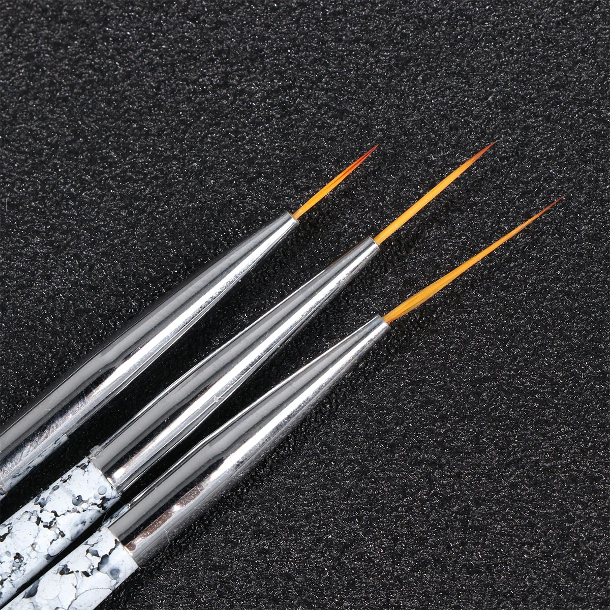 

3pcs Nail Drawing Liner Set Marbling Handle Nail Paint Pens Nail Art Brush Manicure Tools (11/15/20MM)