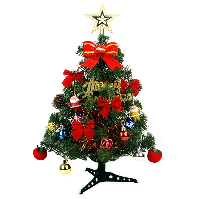 30cm Artificial Christmas Tree With Decorations Pendant Home Hotel Small Christmas Decoration Xmas Tree Desktop Decoration