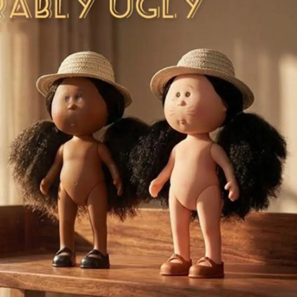 

Модная кукла Миа Потато с кудрявыми волосами, 24 см, с виниловым телом, темнокожая, для переодевания, подвижная фигурка, аксессуары для кукол