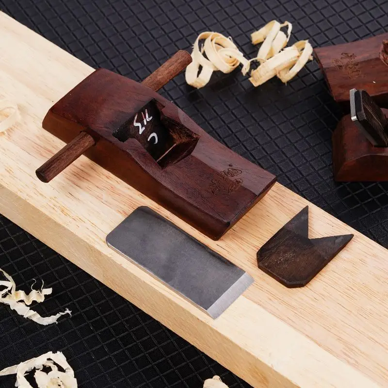 

Woodworking Hand Planing Small Flat Bottomed Planer Durable High-speed Steel Flat Bottomed Scraper Carpenter Ebony Hand Tools