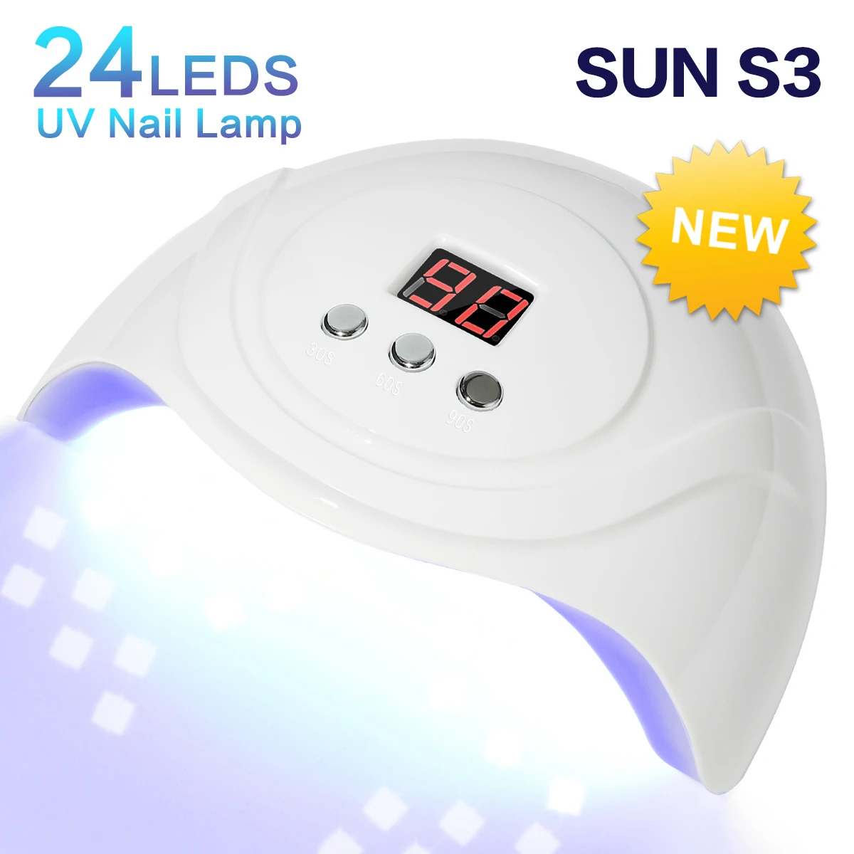 SUN S5 UV LED Nail Lamp For Nails Dryer Lamp For Manicure 30/60/90s Timer Setting Drying Gel Nail Polish Professional Nail Dryer