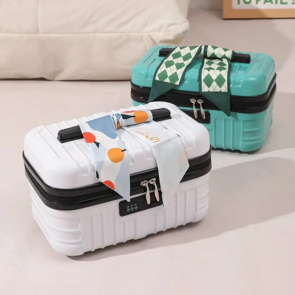 

Trend 17 Inch Cosmetic Case Portable Fashionable Mini Luggage Bag Large Capacity Durable Makeup Bag Suitcase