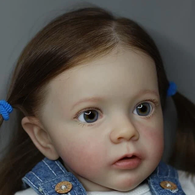 

24inch already finished handmade reborn doll Missy soft cloth body Real Touch 3D Skin Rooted hair