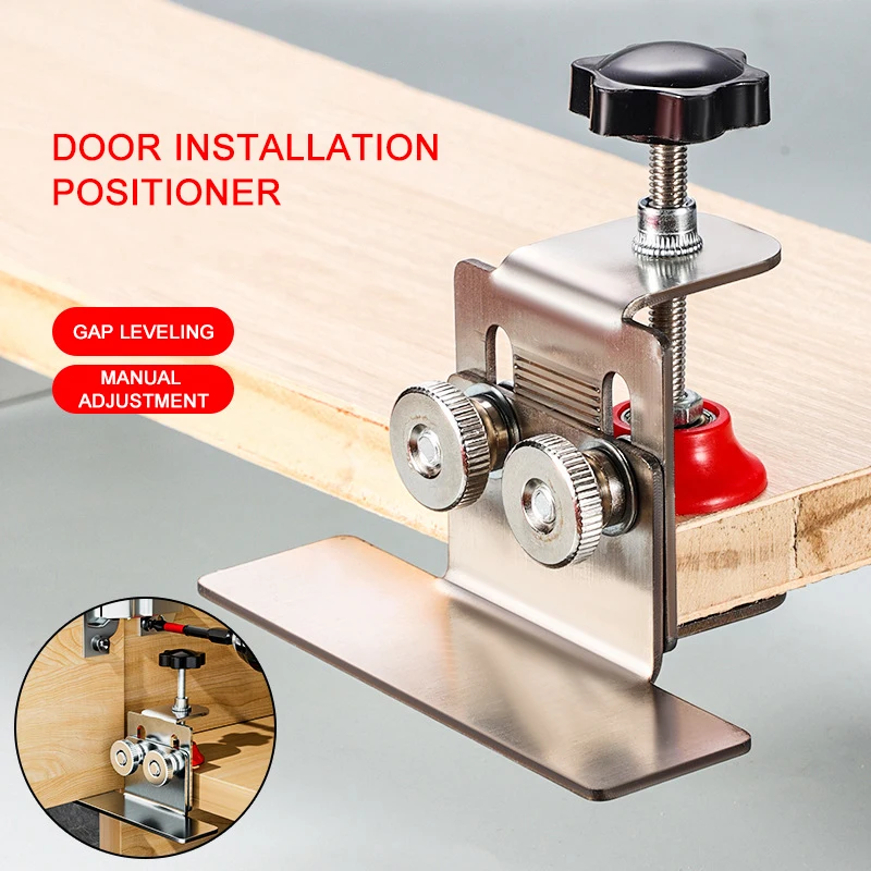 Locator Cabinet Door Mounting Jig Cabinets Frame Clamp Household Hidden Door Stainless Steel Mounting Support Woodworking Tools