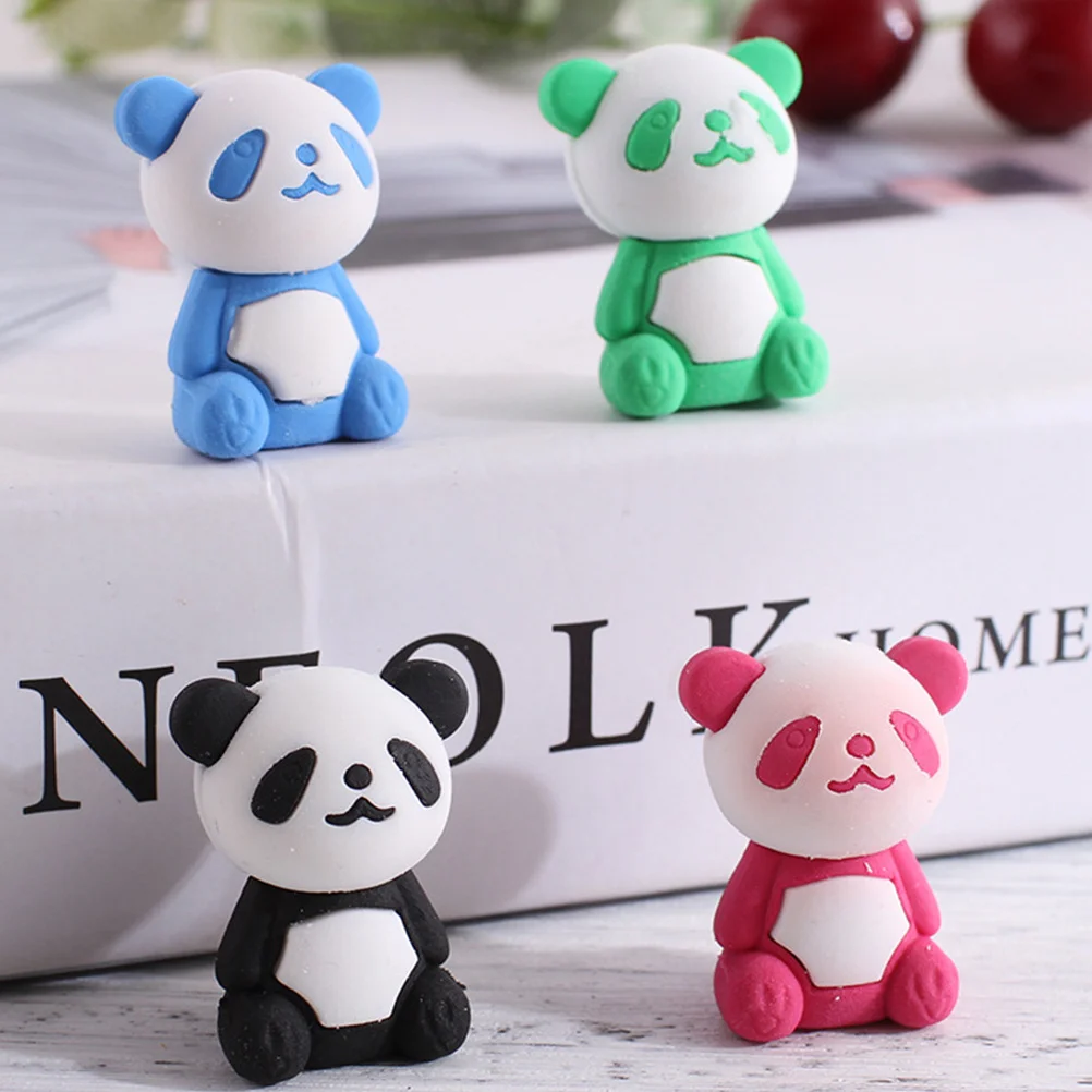 36 قطعة ممحاة الباندا محايات الحيوانات الصغيرة للممحاة الصغيرة للمدرسة والمكتب لوازم القرطاسية الزخرفية #4
