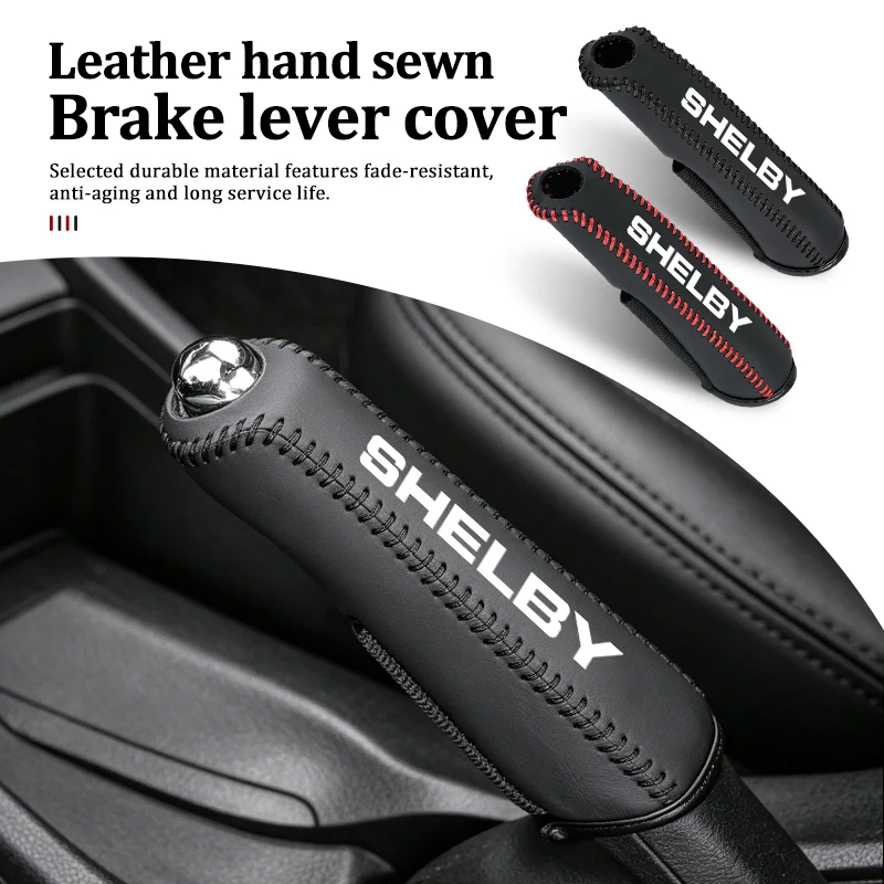 Funda Protectora para Freno de Mano de Coche Mustang, Funda Antideslizante para Freno de Mano, Protección para Freno de Mano Shelby GT GT500 GT350 Convertible
