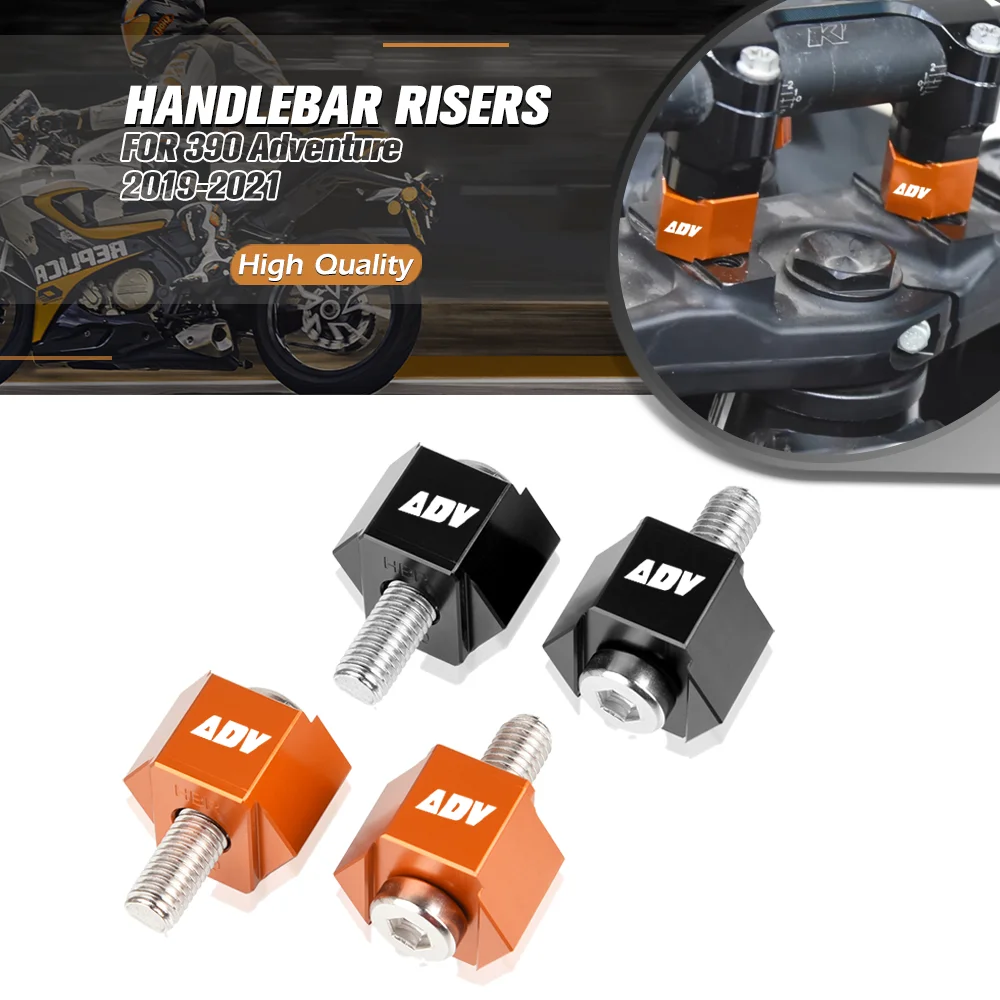 สําหรับ 390 Adventure 2019-2020-2021 390 ผจญภัยHandlebar Risers Bar Mount Riserอุปกรณ์เสริมรถจักรยานยนต์CNCอลูมิเนียม 390ADV