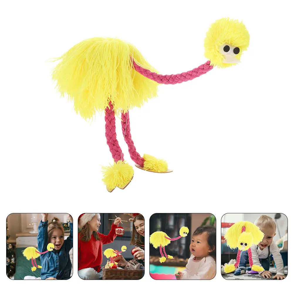 

Marionettes Puppet Animal Design String Puppet Show Performance Kids Funny Interactive Marionette Puppets for Finger Flexibility