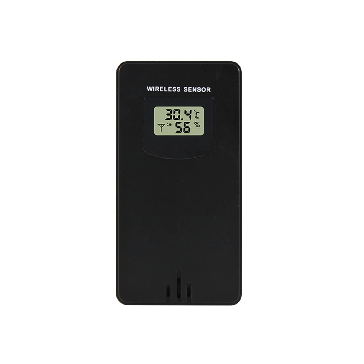 Temperature Humidity Wireless Sensor Hygrometer Electronic Digital Thermometer in/Outdoor with Weather Station Black