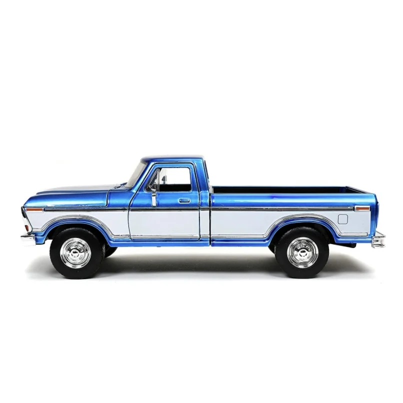 Jada Toys Just Trucks 1:24 1970 Ford F-150 with Rack Die-cast Car Candy Blue, Toys for Kids and Adults Collectibles