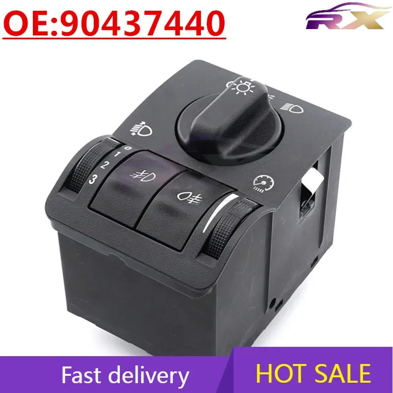 

НОВИНКА: 90437440 Переключатель регулировки фар и противотуманных фар, комбинированный переключатель фар для Opel Vectra