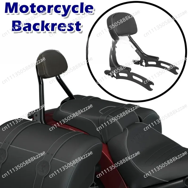 Motorcycle Backrest Rear Passenger Seat Luggage Rack Sissy Bar Pad For Indian Scout Bobber Super Scout 2025