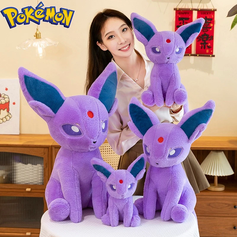 

40/50/70CM Big Size Pokemon Espeon Plushies Cartoon Anime Soft Plush Pillow Doll Kawaii Stuffed Plushie Ornament Children Gifts