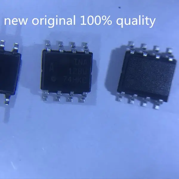 5pcs/lot  New Origina INA128 INA128U 128U INA128UA  SOP8 Precision low power amplifier