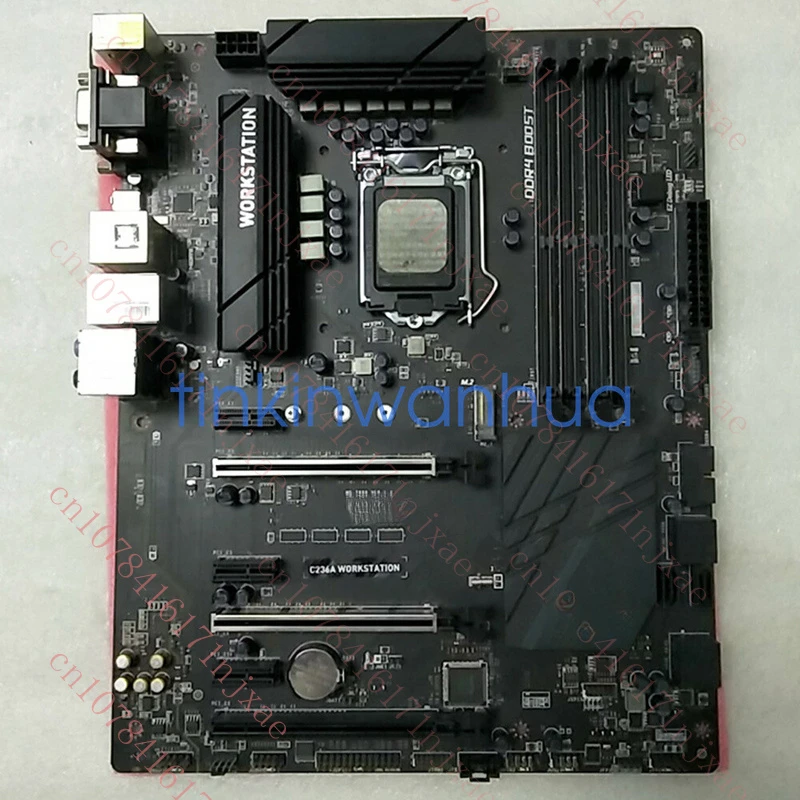 

used For MSI C236A WORKSTATION Motherboard LGA1151 DDR4 VGA+DVI+HDMI ATX.