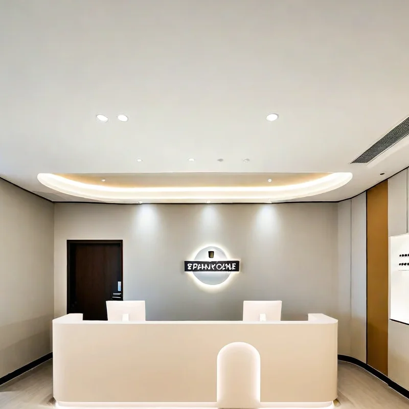 

Bar Furniture Counter Reception Table Reseption Desk Cosmetics Aesthetic Salon Office Secretary Elegant Front Clothes Long Help