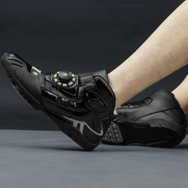 أحذية ركوب الدراجات النارية الواقية للجنسين، أزياء عالية الجودة للفصول الأربعة، قابلة للتنفس ومضادة للانزلاق لركوب الدراجات على الطرق الوعرة