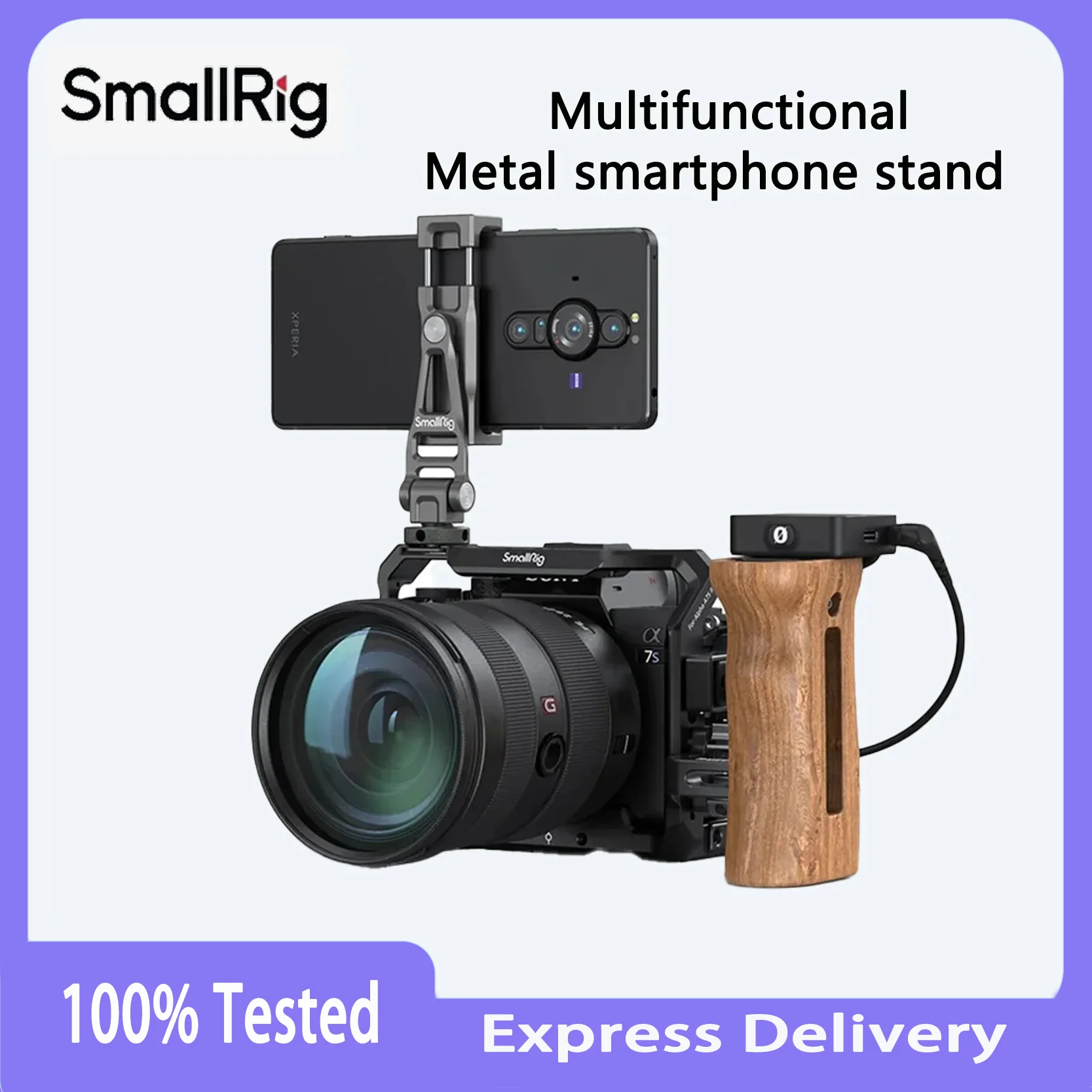 

Оригинальная многофункциональная металлическая подставка для смартфона SmallRig 3559, для стабильного монтажа, 100% подлинность, экспресс-доставка