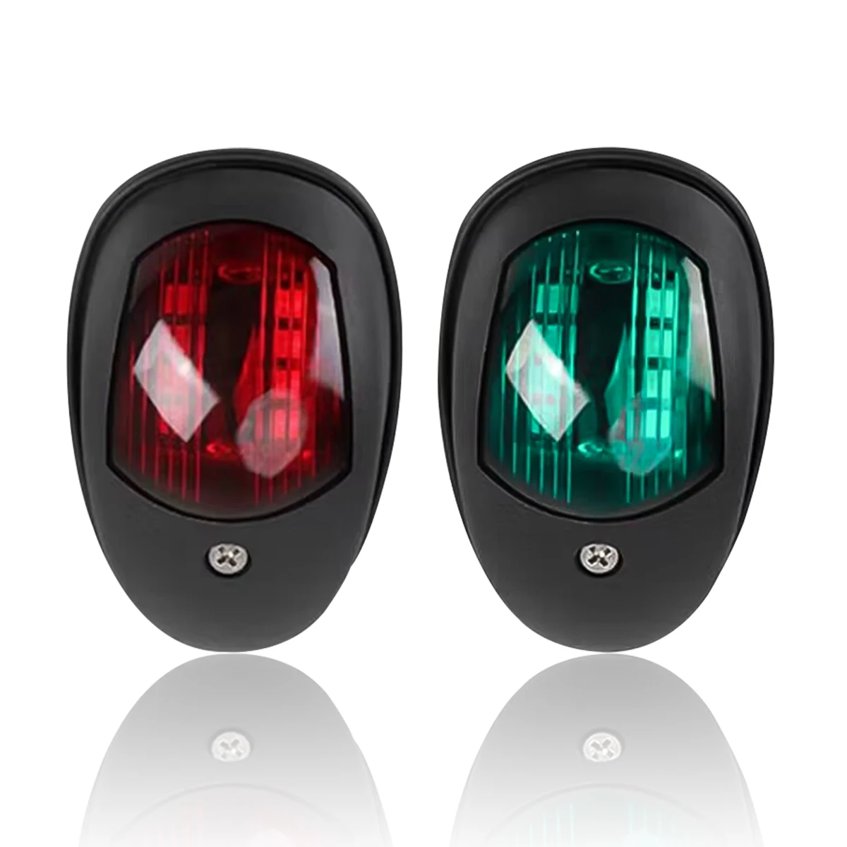 Paire de feux de signalisation latéraux étanches arrondis rouge vert LED voyant d Paire de feux de signalisation latéraux étanches arrondis rouge vert LED voyant d