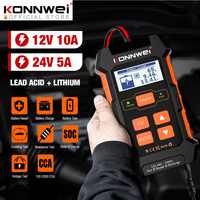 KONNWEI KW520 12V Car Battery Tester Car Repair Tool Auto Battery Analyzer Pulse Repair Battery Charger PK KW208/KW650/BM550