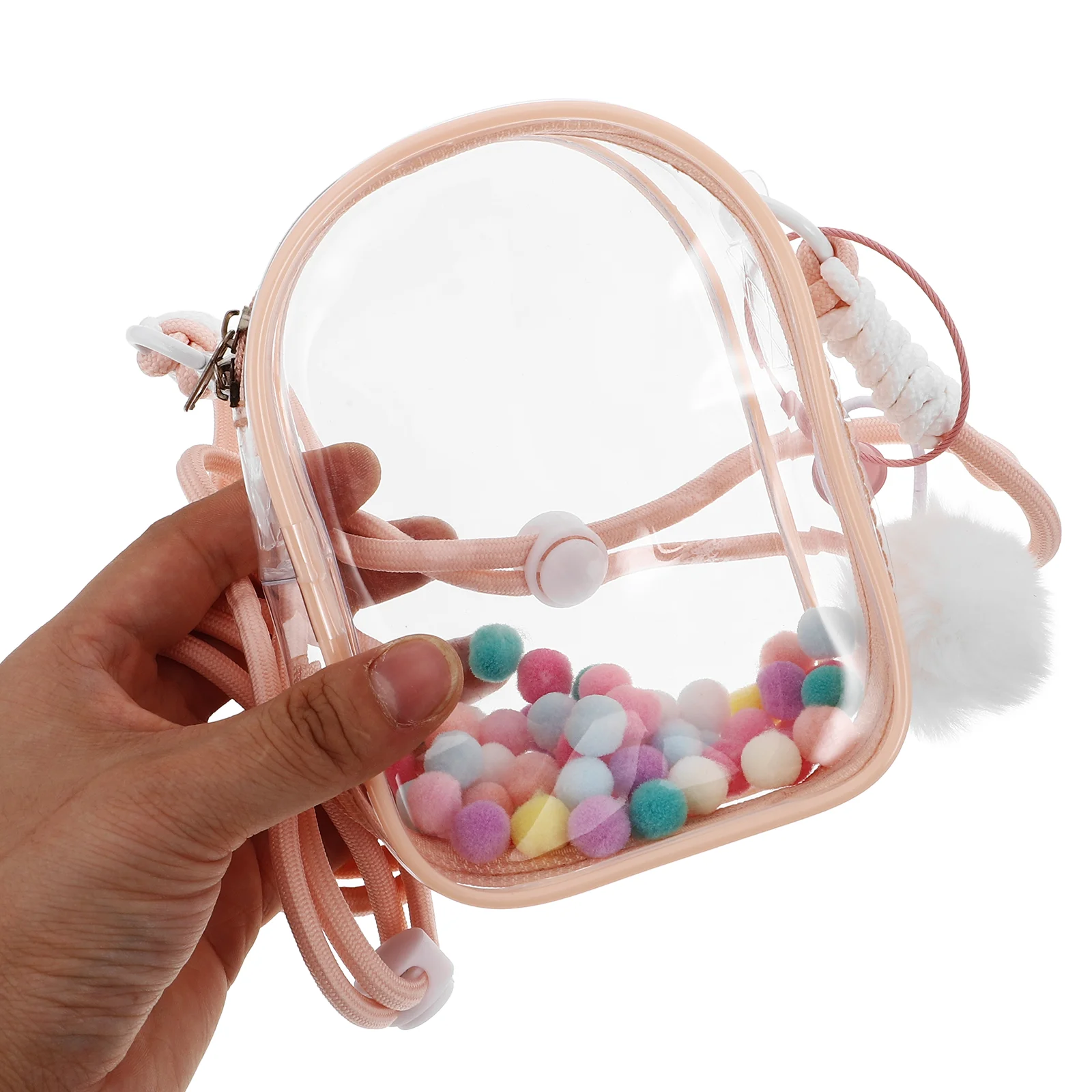 Storage Bag Walk Baby Organizer Bags Clear Display Case Pvc Toy Holder Keyring Mini Figures Keychain