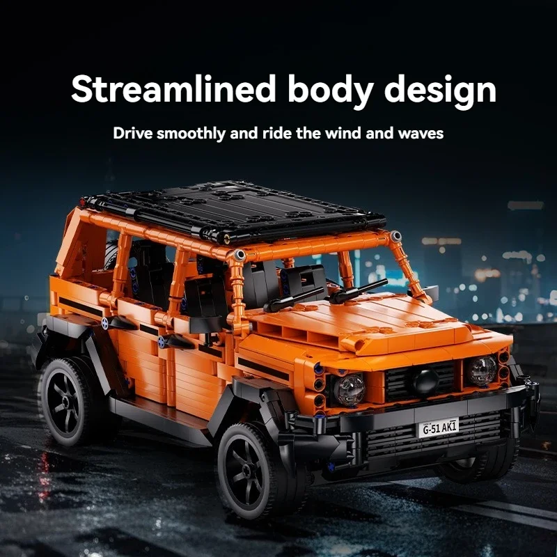 

New 1000PCS Technical MOC Assembled Building Blocks Off Road Race Car Bricks Model Birthday Gift Adult Toy Back To School Gifts