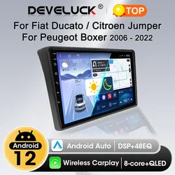 Carplay For Fiat Ducato Peugeot Boxer Citroen Jumper 2 2006-2022 Android Auto Car Radio Multimedia Player Navi GPS DVD Head Unit