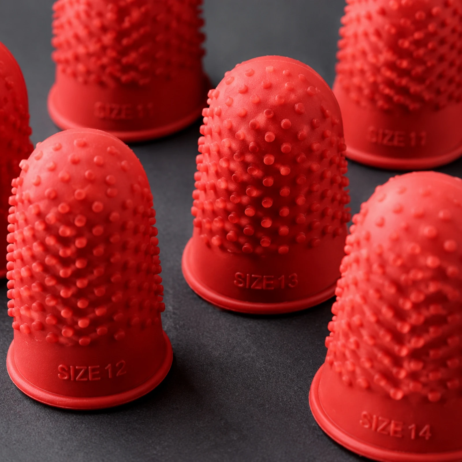 10 Pieces Latex Finger Guard with Anti-Slip Bumps Thickened Latex Finger Protector Long-Lasting for Repetitive Hand Work